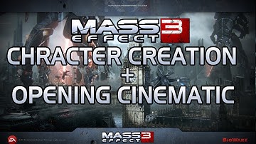 Mass Effect 3 Demo - ME 3 Opening Cinematic and Character Creation