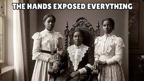 It was just a portrait of a mother and her daughters — but look closer at their hands.
