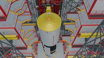 OUTDATED Apollo: Saturn V Stacking in the Vehicle Assembly Building (Blender Animation)