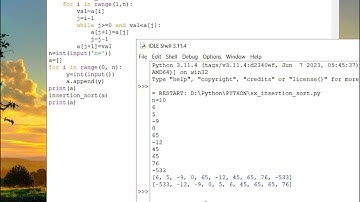 Python: Sắp xếp chèn - Insertion Sort.