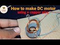 How to make motor using a copper wire ll #DC_motor #experiments #copper