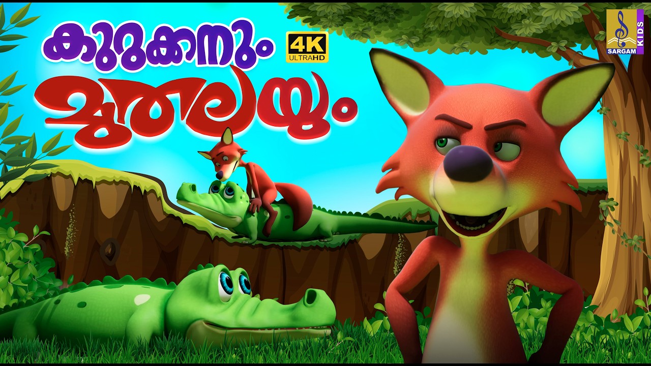 കുറുക്കനും മുതലയും | Kids Animation Story | Fox Stories | Crocodile Story | Kurukkanum Muthalayum