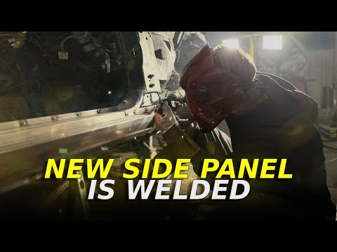 Welding the new side sill at my r33 Nissan Skyline | ep. 4 of car restoration