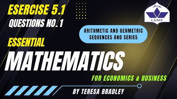 Exercise 5.1 | Question No.1 | Essential Mathematics for Economics & Business by Teresa Bradley