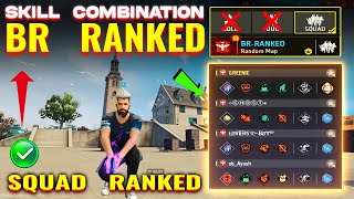 BR ranked (Squad ranked) Character Combination -- Best character combination in free fire