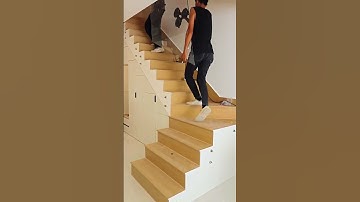 Stair glass guardrail installation process #craft #smartwork #goodtools #shorts