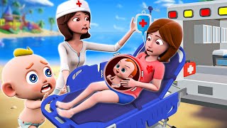A Baby Is Born On The Beach Take Care Of Pregnant Mom and More Nursery Rhymes & Kids Songs