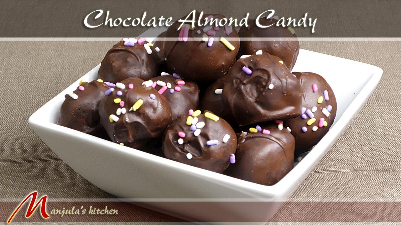 Chocolate Almond Candy Recipe by Manjula YouTube