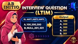LTIM 2026 Normalizer NULL Filter - Abinitio Interview Qs Solved!