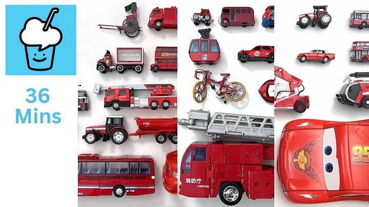 Red vehicles Cars collection tomica siku transformers トミカ
