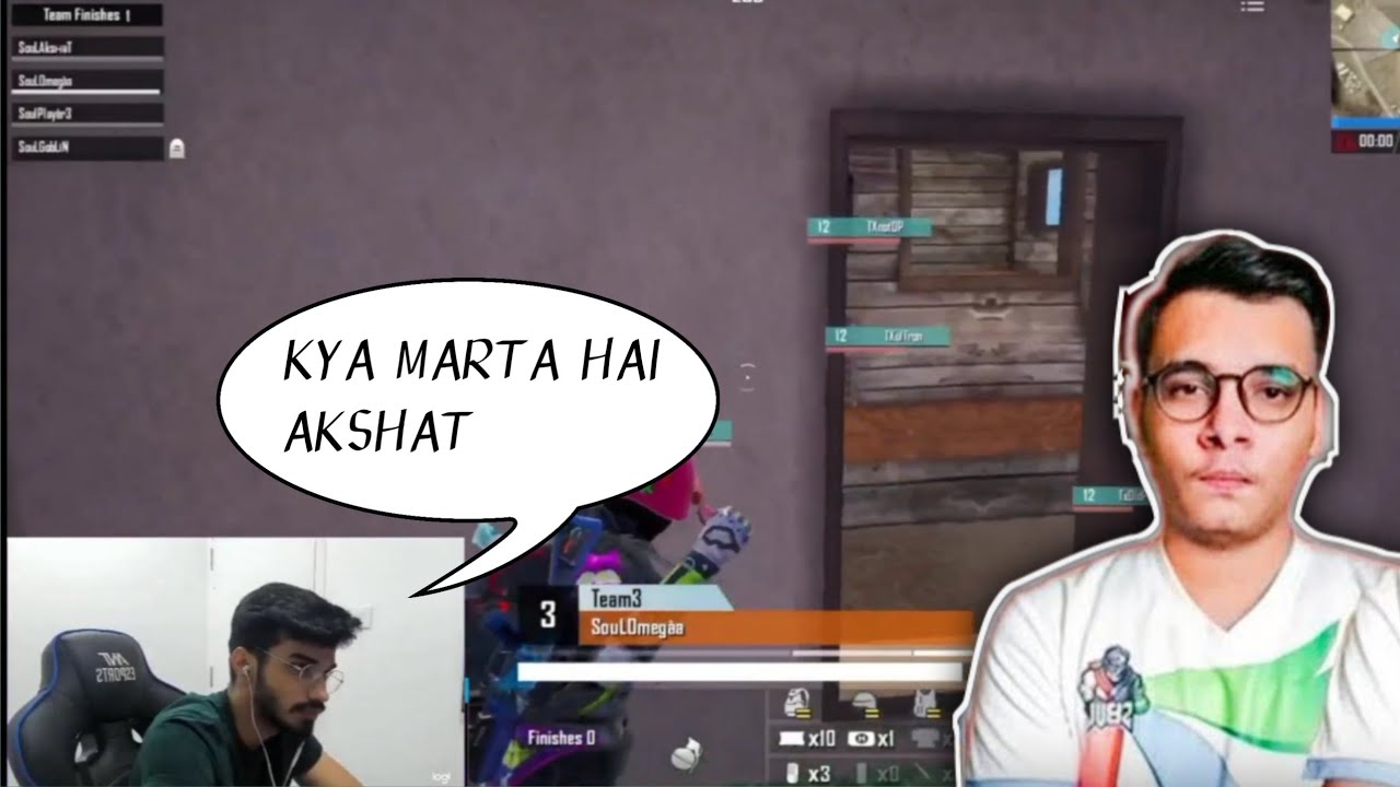 Snax React on Akshat 1v3 Tx l Soul vs Tx | #soul #snax - YouTube