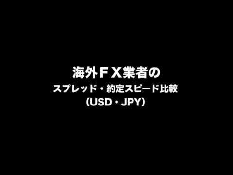 FX会社のスプレッド・約定スピード比較 ドル円