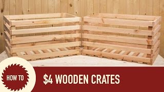 How to Make a Wood Crate from a 2x6. A quick and simple project to make a useful and decorative wood crate. Subscribe for ...