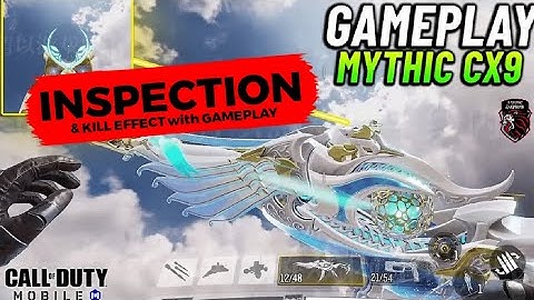 MYTHIC CX9 GUN INSPECTION, KILL EFFECT & GAMEPLAY