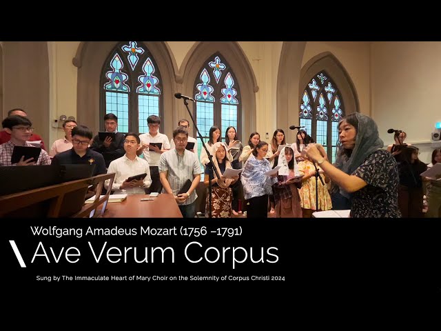 Ave Verum Corpus -(Mozart) sung by the Immaculate of Mary Choir for the Solemnity of Corpus Christi. class=