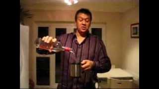 self stirring mug experiment - mug + vodka = explosion