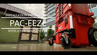 Milwaukee Packout Front Caster Wheels Installation - Retractable Steel Dolly Conversion Kit by GETT