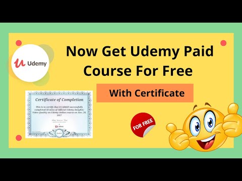 Learn New Skill From Udemy | Get Excelent Free Course With Certificate | Courses Splash