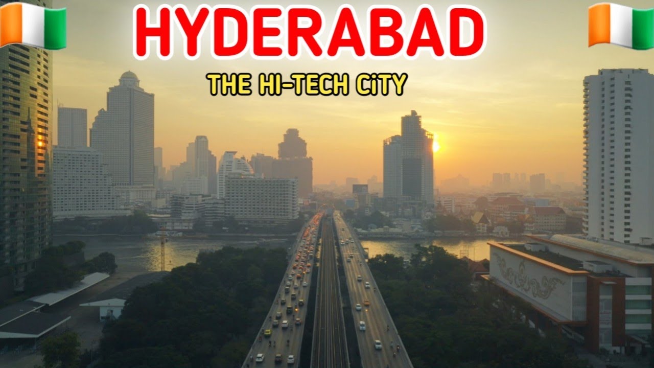 Hyderabad City The Hitech City ♥️♥️ Beautiful City Hyderabad drone