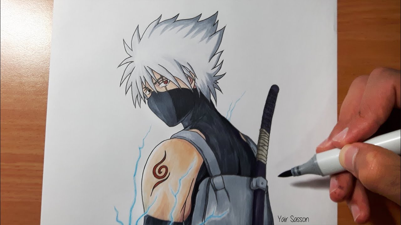 HOW TO DRAW KAKASHI ANBU - NARUTO 