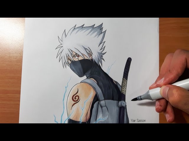 Bruce Harder Back on Instagram: “Kakashi ✨✍️ #sketching #sketchbook #drawing  #draws #animeart #kakas…