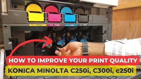 HOW TO IMPROVE YOUR PRINT QUALITY ON KONICA MINOLTA C250i / C300i / C250i || HOW TO CLEAN LASER UNIT