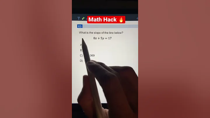 Slope of a Line | Math Hack | SAT & ACT Prep #shorts #maths