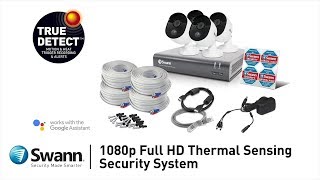 Swann 2MP (1080P)  Thermal Sensing Spotlight Bullet Security Camera - Twin Pack video