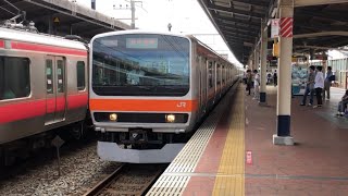 e231系0番台MU6編成(東京2020オリンピックラッピング)新浦安駅発車