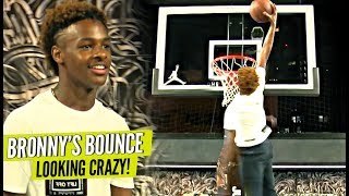 Bronny James Jr DUNKING EASSYYY AND Showing Off JELLY Package!!