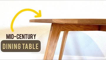 The Table for Every Home | Mid Century Modern White Oak Dining Table Build