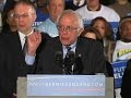 Sanders Celebrates Victory, 'Huge Voter Turnout'