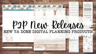 P2P NEW RELEASE! 🤩 New Beach Life Themed Ta Done Digital Planning Product Drop in the Shop! 🐚