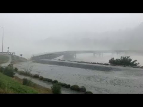 Dramatic footage shows bridge collapse in New Zealand