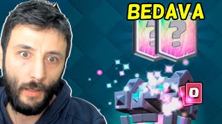 BEDAVA EFSANEVİ KRAL SANDIĞI AÇTIM Clash Royale 30