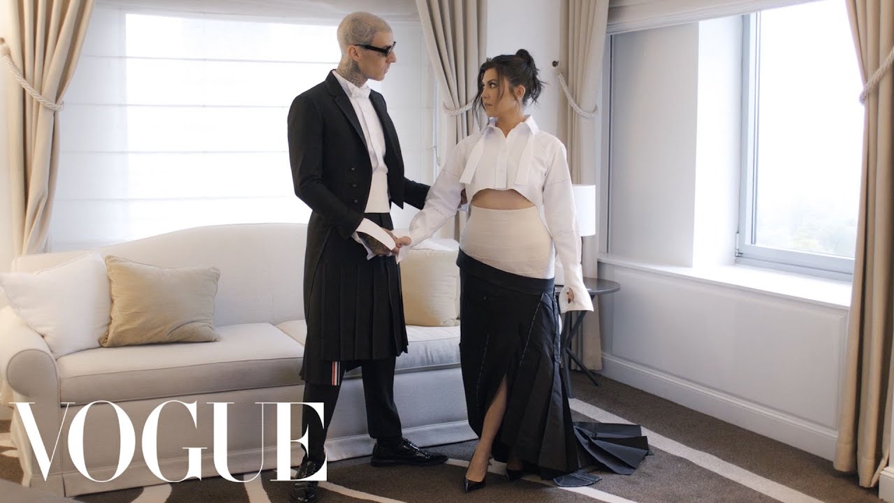 Kourtney Kardashian & Travis Barker Get Ready for the Met Gala | Vogue