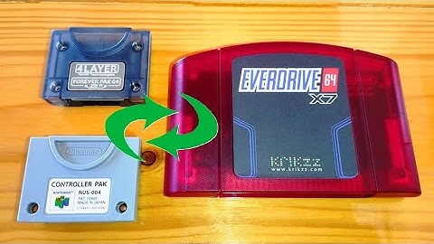 How to Back Up/Restore Controller Pak Save Data with Everdrive64 - Unlimited Storage