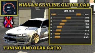 Glitch car gear ratio and tuning [NISSAN SKYLINE] / car parking multiplayer