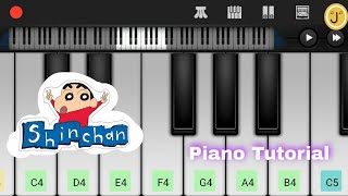 Shinchan Theme Song | Easy Mobile Piano Tutorial