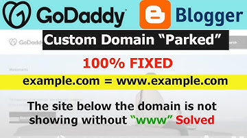 How to fixed domain parked problem in Godaddy | Blogger Custom Domain Setting