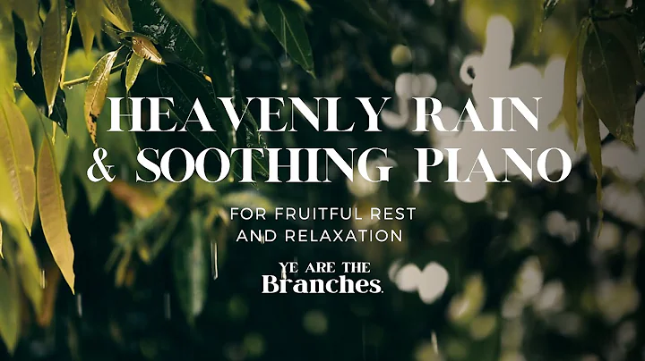 GET SOME REST// Heavenly Rain + Soothing Piano for Fruitful rest & Relaxation |8 HOURS| #asmr #lofi