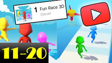Fun Race 3d 🔥 Level 11-20 Gameplay Part 2 IOS Android Games🔥