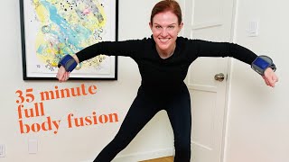 35 Minute Full Body Fusion with Kit Rich (light weights)