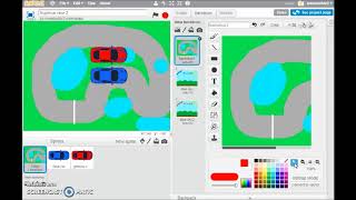 Car race game in Scratch part 1