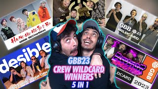 5 in 1 REACTION FOR GBB23 CREW WILDCARD WINNERS!!!