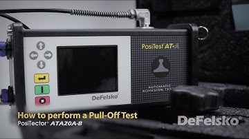 How to Perform a Pull-Off test with the DeFelsko ATA20A-B Automatic Pull-off Adhesion Tester