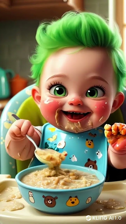 BAYI LUCU MAKAN BUBUR #babycute