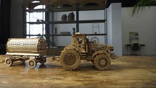 Puzzle mécanique "Trailer for Tractor" par Wood Trick. screenshot 3