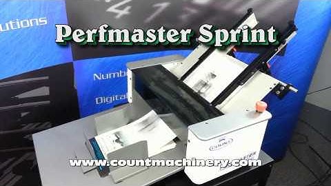Perfmaster Sprint Perforating and Scoring Machine By Count Machinery