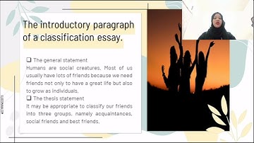 Classification Essay "Essay Writing"